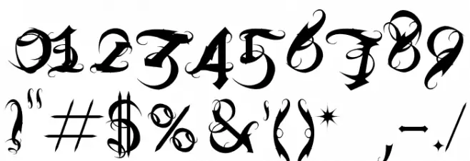 Diablo Font OTHER CHARS