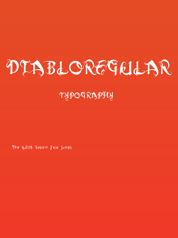 DiabloRegular Poster