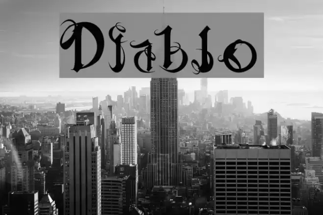 Diablo Font examples
