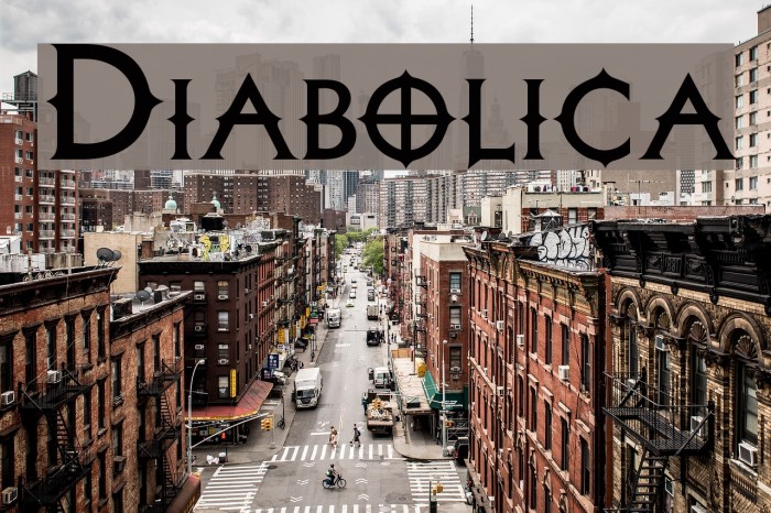 Diabolica Font examples