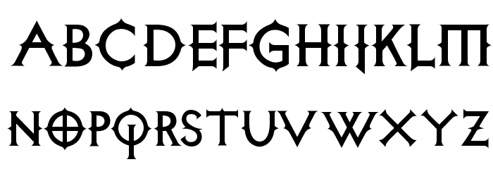 Diabolica Font LOWERCASE