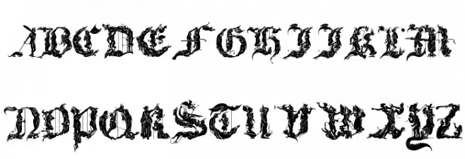 Diabolique फ़ॉन्ट लोअरकेस