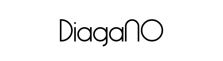 DiagaNO  フリーフォントのダウンロード