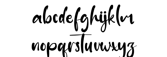 Diagonal Font LOWERCASE