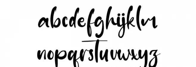 Diagonal Font LOWERCASE