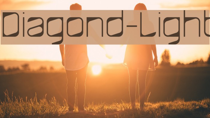 Diagond-Light Font examples