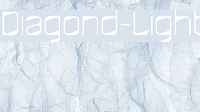 Diagond-Light Font examples