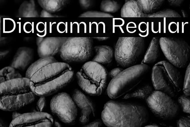 Diagramm Regular Font examples