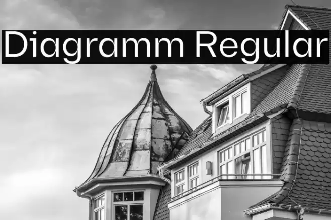 Diagramm Regular Font examples