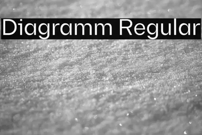 Diagramm Regular Font examples