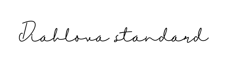 Diahlova standard  नि: शुल्क फ़ॉन्ट्स डाउनलोड