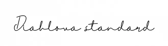 Diahlova standard  font caratteri gratis