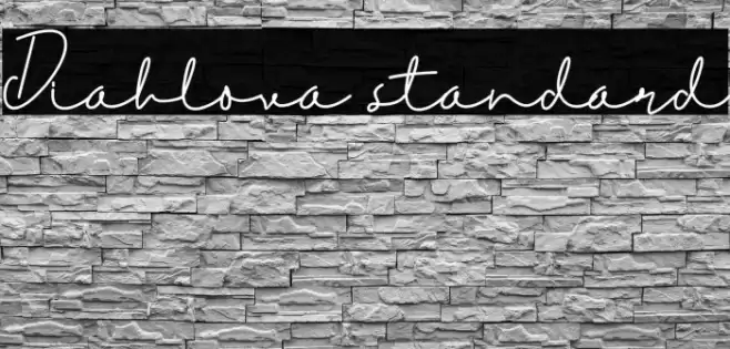 Diahlova standard Font examples