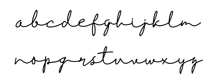 Diahlova standard Font LOWERCASE