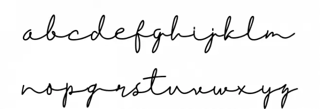 Diahlova standard Schriftart Kleinbuchstaben