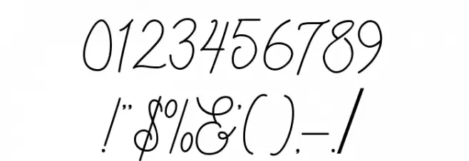 Diahlova Font OTHER CHARS