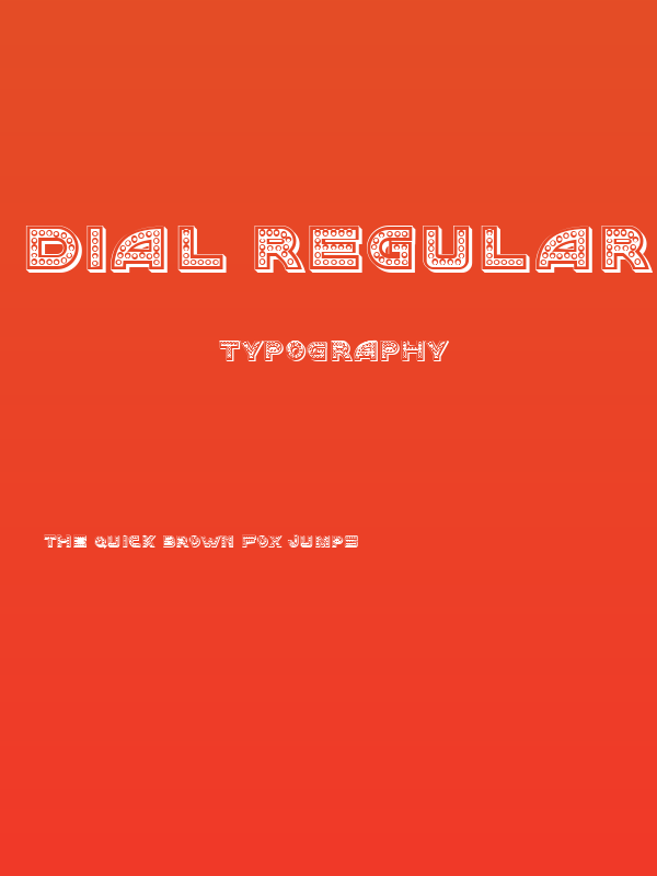 Dial Regular Poster