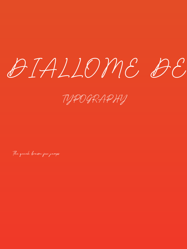 Diallome Demo Poster