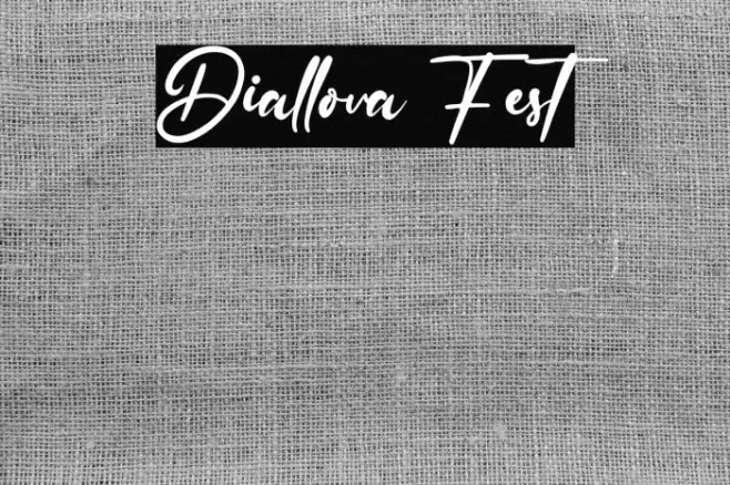 Diallova Fest Font examples