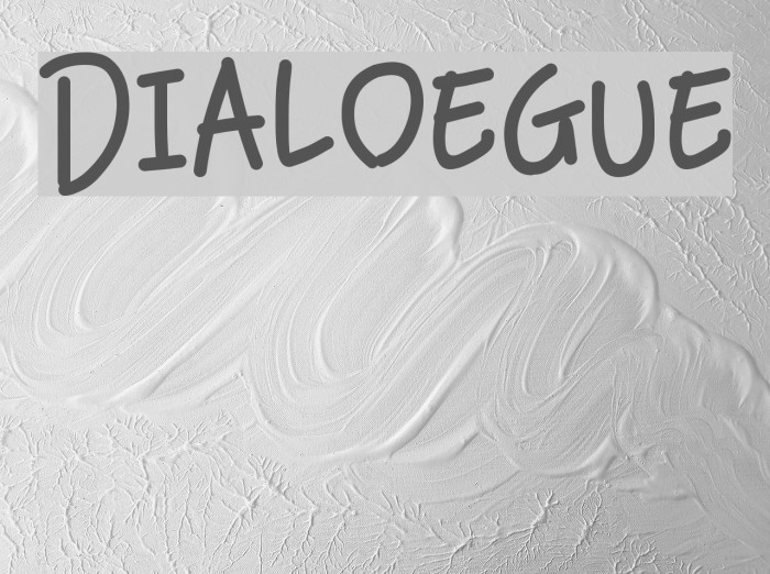 Dialoegue Font examples