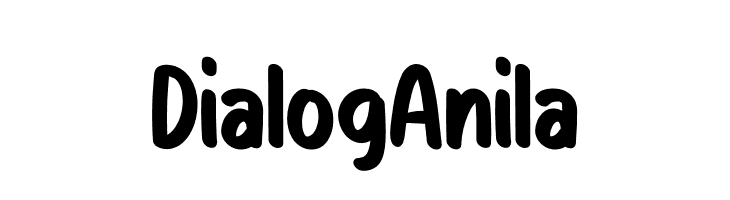 Dialog Anila  Скачать бесплатные шрифты