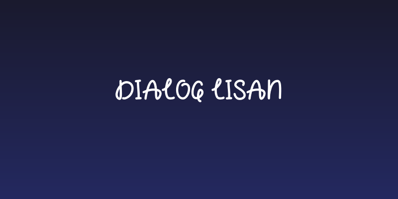 Dialog Lisan Social Header