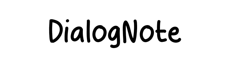Dialog Note  नि: शुल्क फ़ॉन्ट्स डाउनलोड