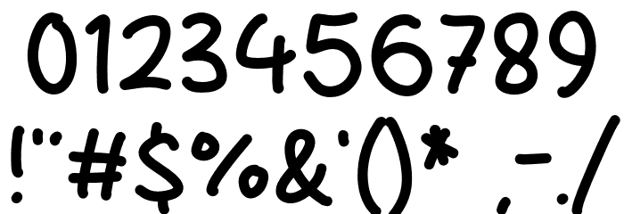 Dialog Note Font OTHER CHARS