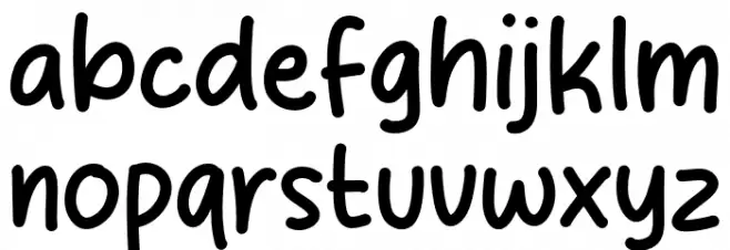 Dialog Note Font LOWERCASE