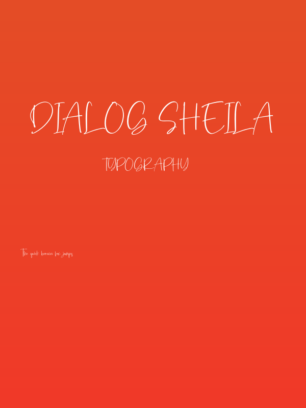 Dialog Sheila Poster