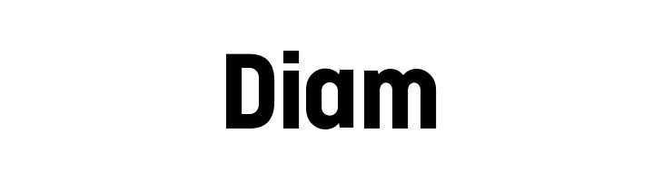 Diam  フリーフォントのダウンロード
