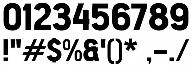 Diam Font OTHER CHARS