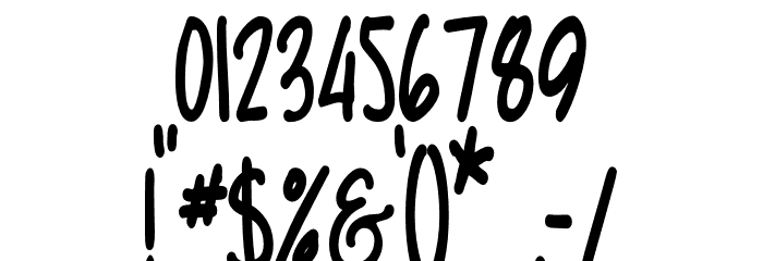 Diamant handwriting Font OTHER CHARS