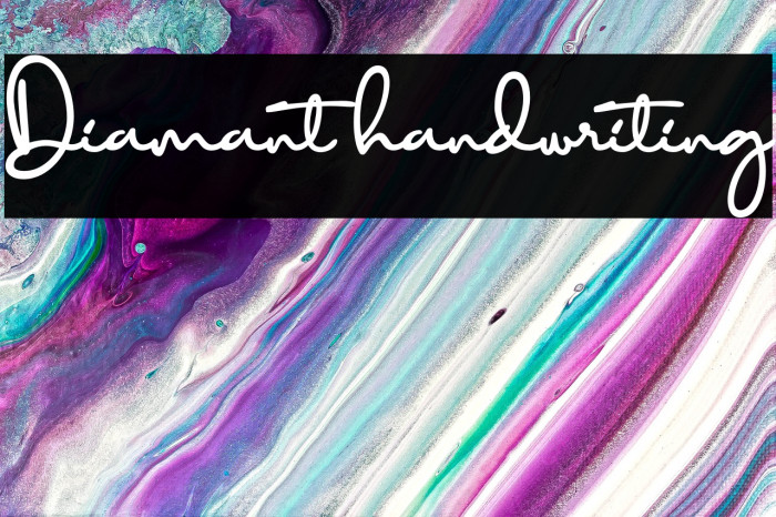 Diamant handwriting Example 2