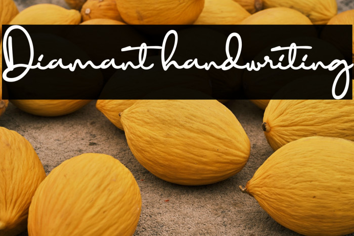 Diamant handwriting Example 3