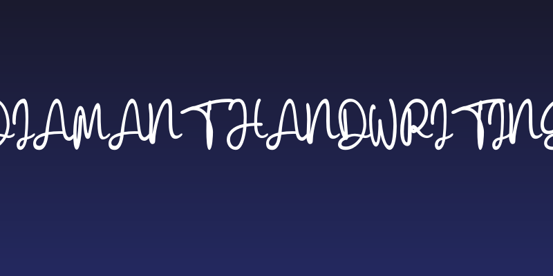 Diamant handwriting Social Header