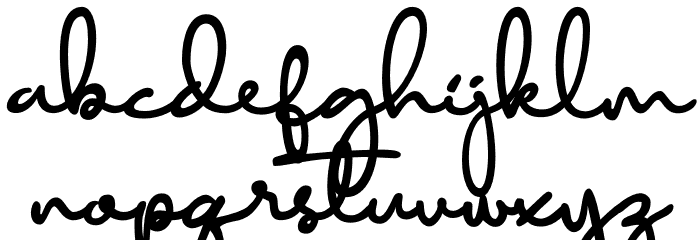 Diamant handwriting Font LOWERCASE