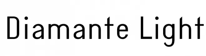 Diamante Light  Скачать бесплатные шрифты