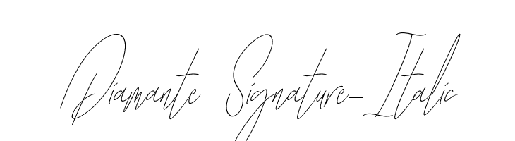 Diamante Signature_Italic  免费字体下载