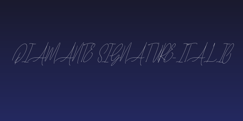 Diamante Signature_Italic Social Header