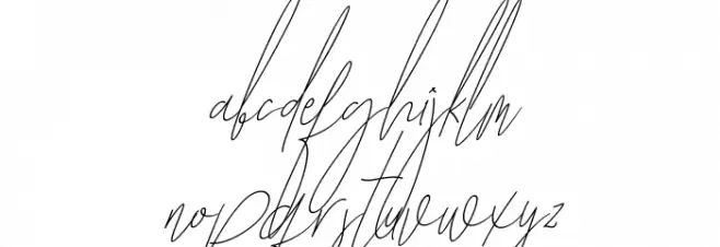Diamante Signature_Italic Caratteri MINUSCOLO
