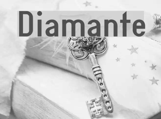 Diamante Font examples