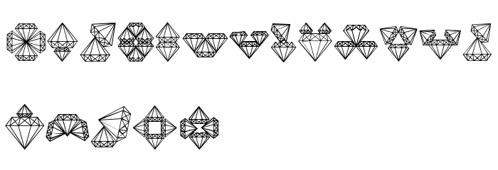 Diamond Blocks Regular Font OTHER CHARS