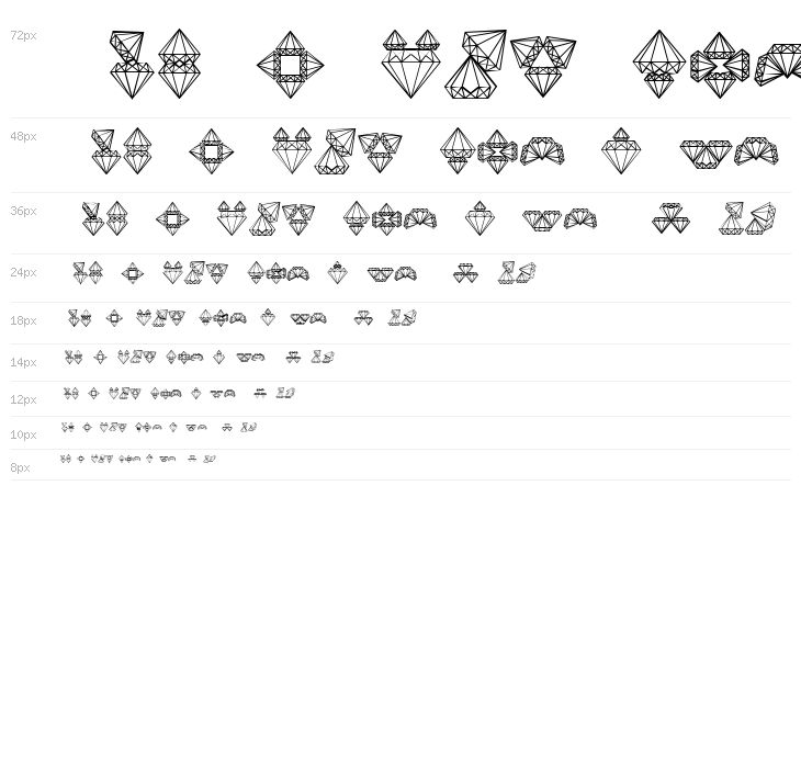 Diamond Blocks Regular Waterfall