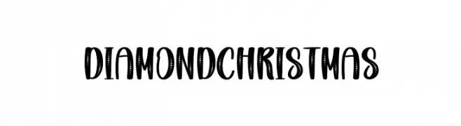 Diamond Christmas Frei Schriftart Herunterladen