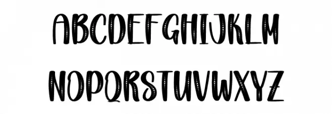 Diamond Christmas フォント 大文字