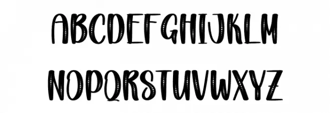 Diamond Christmas フォント 小文字