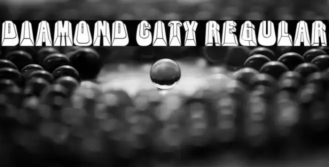 Diamond City Regular Font examples