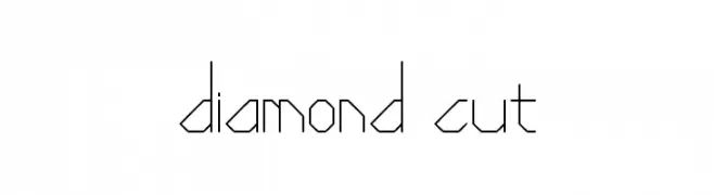 Diamond Cut  フリーフォントのダウンロード