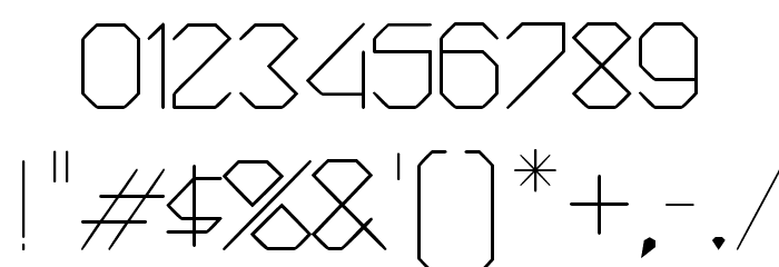 Diamond Cut Font OTHER CHARS